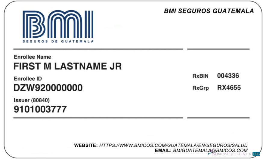 Download Guatemala health insurance card Photoshop template